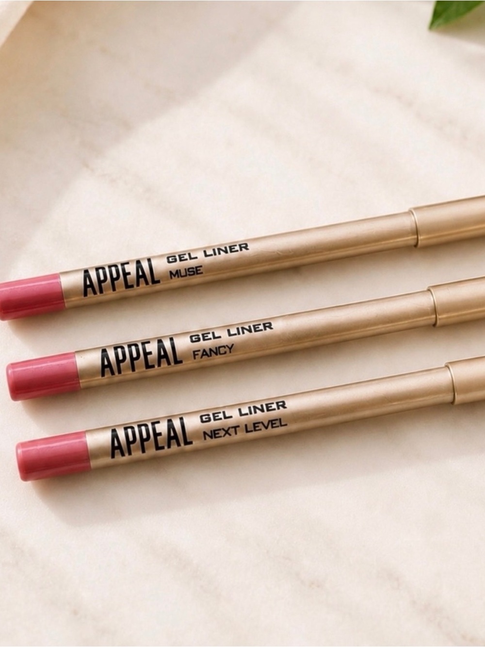 APPEAL Gel PINK Lip Liner Trio Set Muse, Fancy & Next Level Long-Wear Creamy pc - Picture 2 of 2